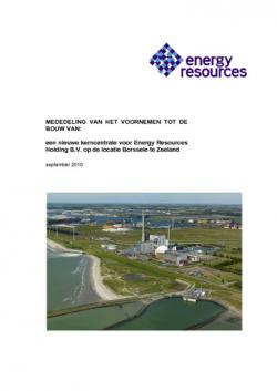 Mededeling tot bouw kerncentrale Borssele